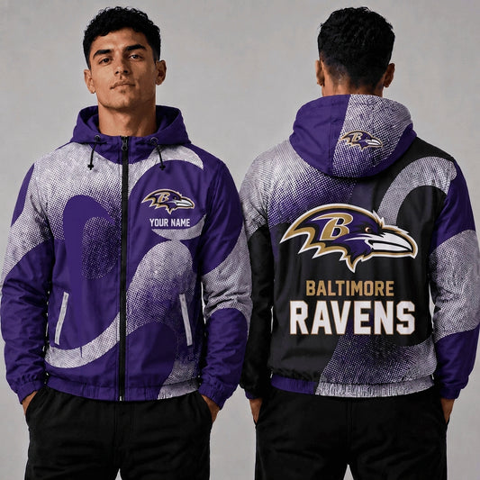 BR x NFL Premium Windbreaker Jacket Personalized Gift For Fan