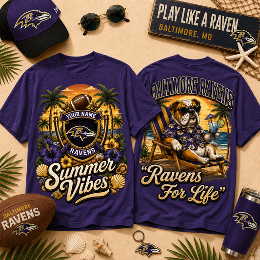 BR x NFL Summer Tshirt Funny Dog Custom Any Name Gifts