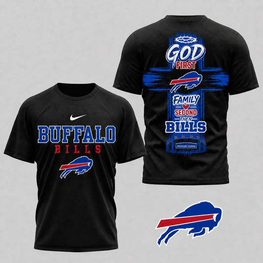 BUF x NFL Faith Family Team Pride 3D T-Shirt 0207