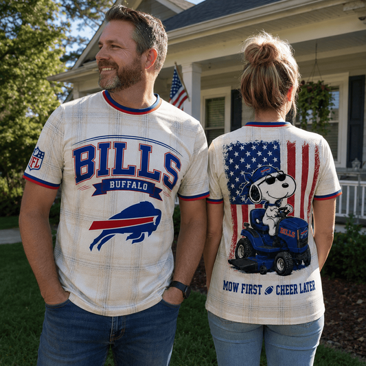 BUF x NFL Premium Funny Football Snoopy 3D T-Shirt 0207