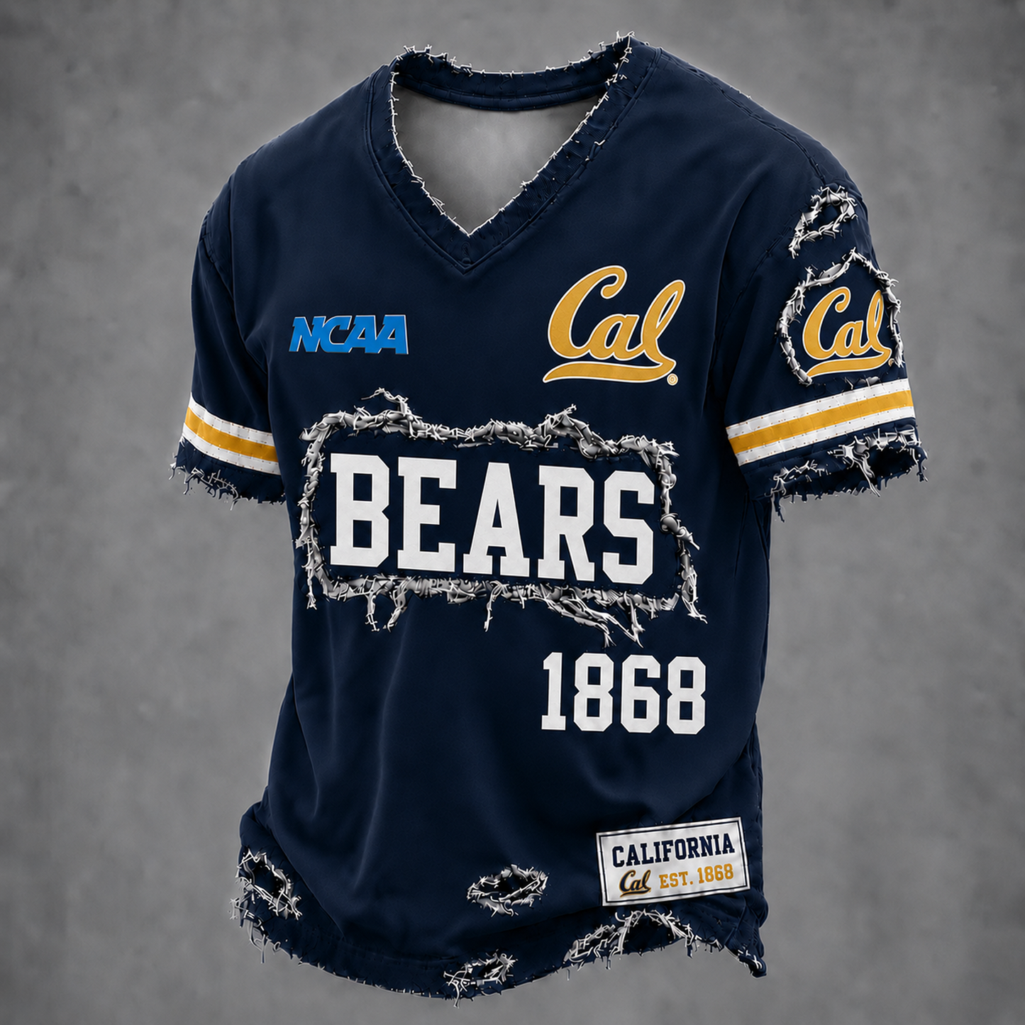 CAL x NCAA LUXURY V-Neck T-Shirt 0506 DatND DVT