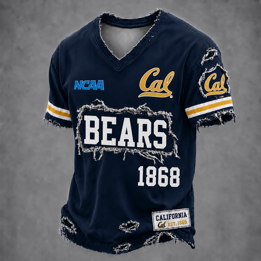 CAL x NCAA LUXURY V-Neck T-Shirt 0506 DatND DVT