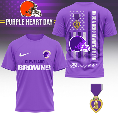 CB 3 Premium National Purple Hear Day 3D Shirt  300626