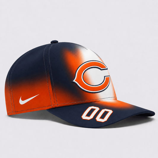 CHI Premium NFL Custom Name Number Athletic Cap