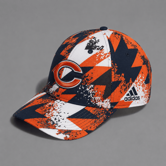 CHI Premium NFL Sports Fan Geometric Pattern Baseball Cap