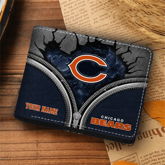 CHI x NFL 3D Leather Wallet