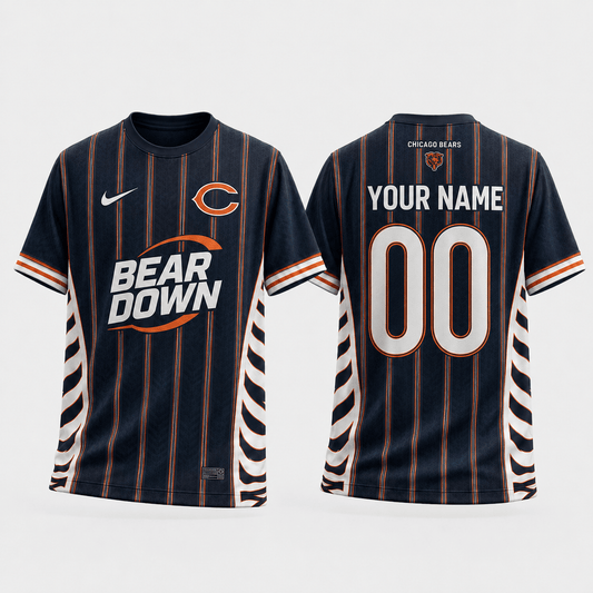 CHI x NFL Personalized T-Shirt for Football Fans