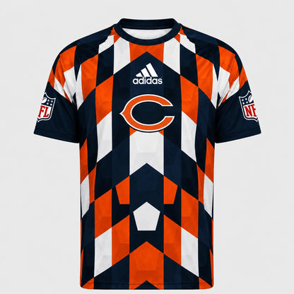 CHI x NFL Premium Geometric Fan Performance T-Shirt