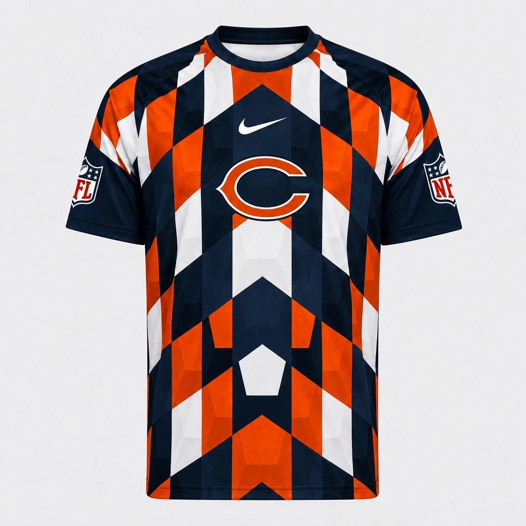 CHI x Premium NFL Geometric Fan Performance T-Shirt