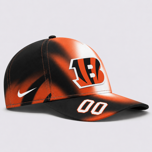 CIN Premium NFL Custom Name Number Athletic Cap