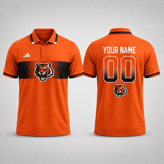 CIN Premium NFL Personalized Match Day Polo Shirt