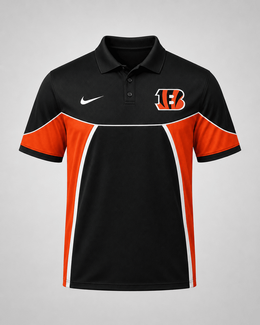 CIN Premium NFL Personalized Sports Style Polo Shirt