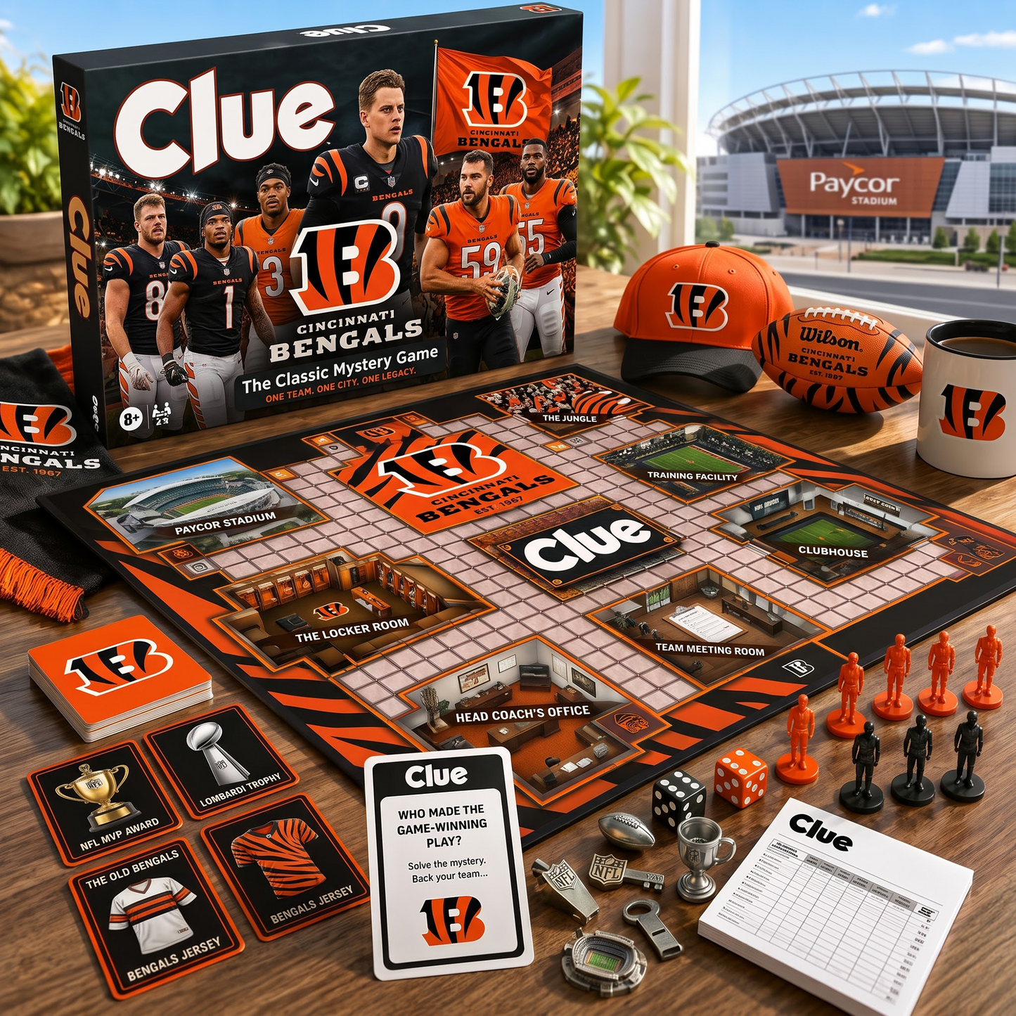 CIN X NFL THE MATCHDAY MYSTERY – PREMIUM COLLECTOR BOARD GAME
