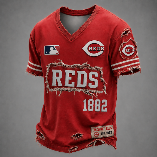 CIN x MLB LUXURY V-Neck T-Shirt 0406 DatND DVT
