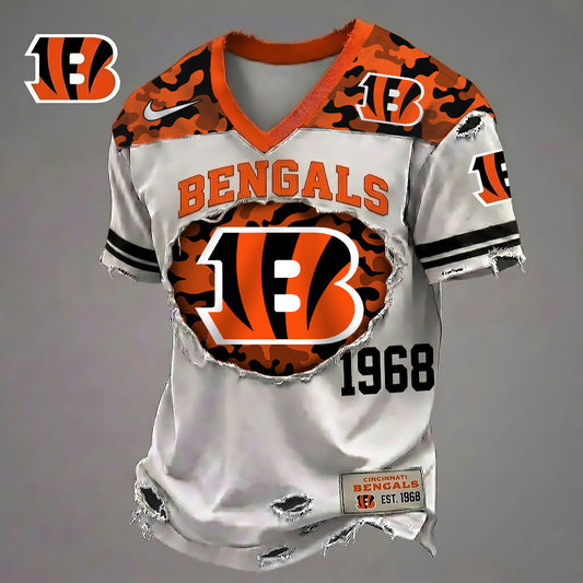 CIN x NFL Luxury Camo Classic T-shirt DDT 290526 TTTZ
