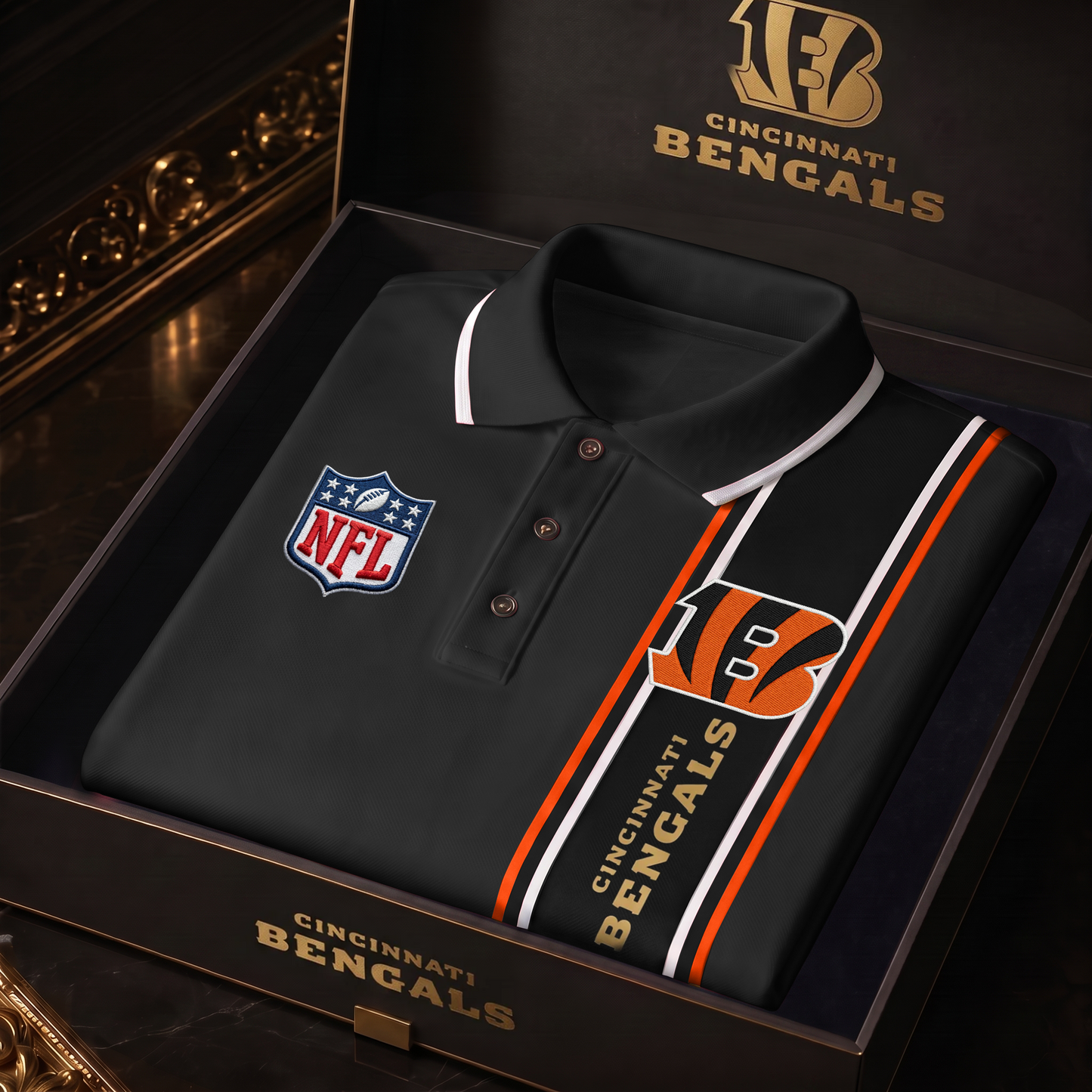 CIN x NFL Luxury V3 Polo Shirt 260626