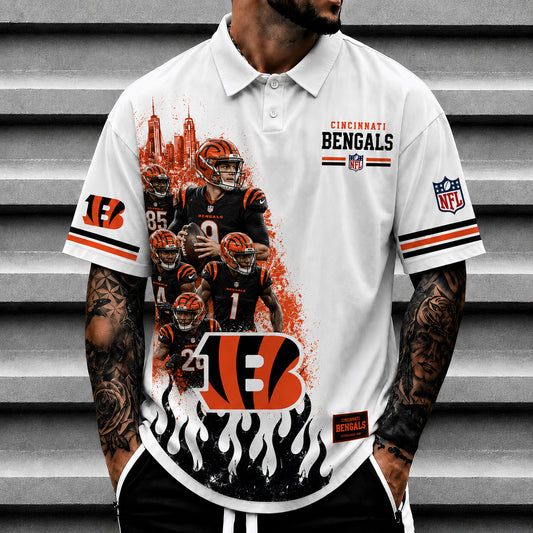 CIN x NFL Luxury V5 Polo Shirt