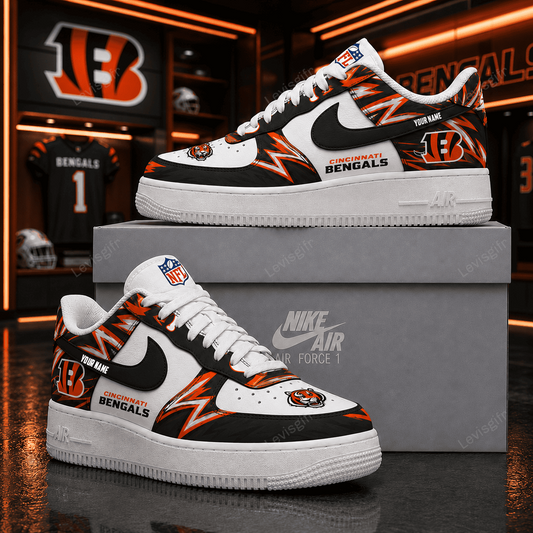 CIN x NFL Premium AF1 Sneaker Personalized Gift For Fan