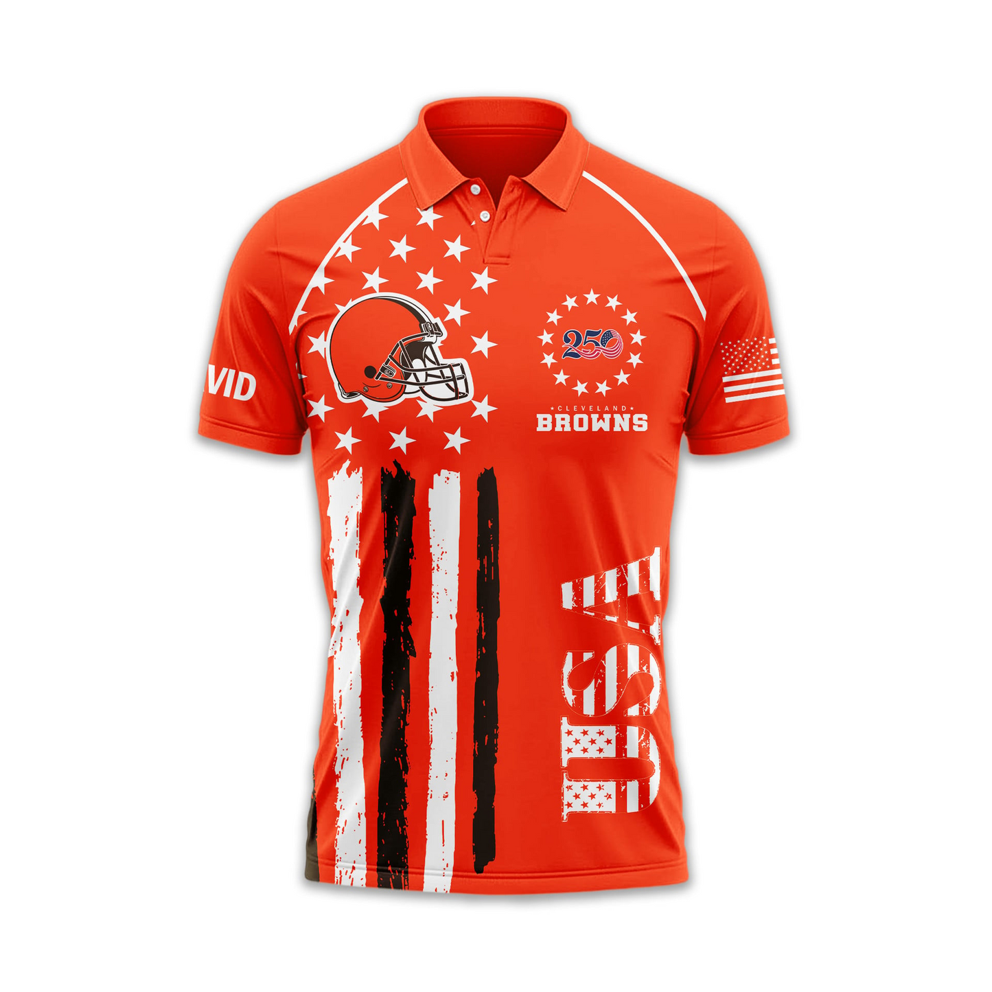 CLE Premium NFL American Semiquincentennial Polo Shirt 010726