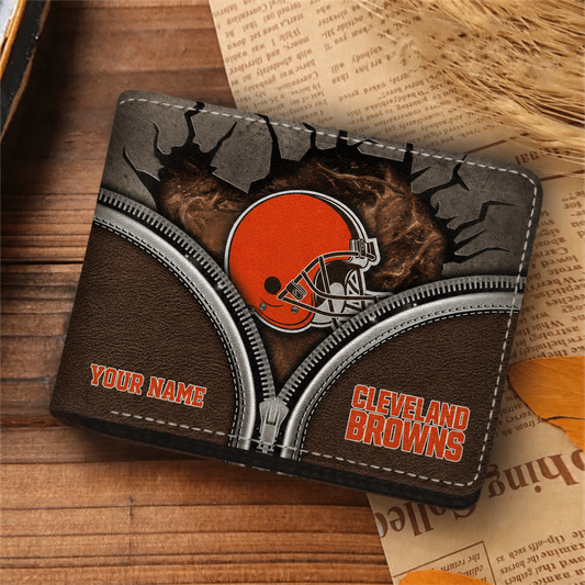 CLE x NFL 3D Leather Wallet