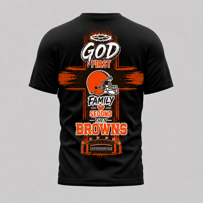 CLE x NFL Faith Family Team Pride 3D T-Shirt 0207