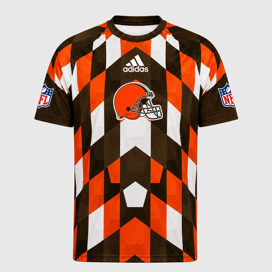 CLE x NFL Premium Geometric Fan Performance T-Shirt
