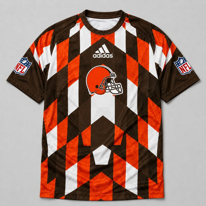 CLE x NFL Premium Geometric Fan Performance T-Shirt