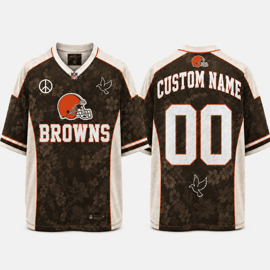 CLE x NFL Premium Mesh Jersey Personalized Gift For Fan