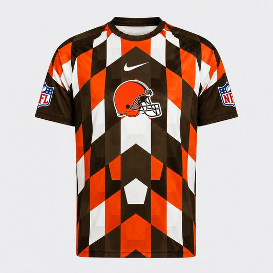 CLE x Premium NFL Geometric Fan Performance T-Shirt