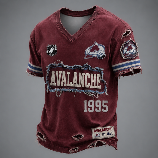 COL x NHL LUXURY V-Neck T-Shirt 2705 DatND DVT
