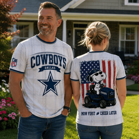 DAL x NFL Premium Funny Football Snoopy 3D T-Shirt 0207