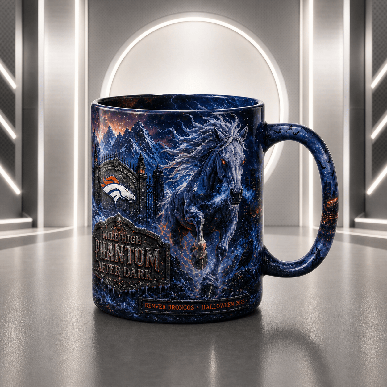 DB Halloween Football Mug – The Frozen Cornfield Spooky Fan Gift DDT