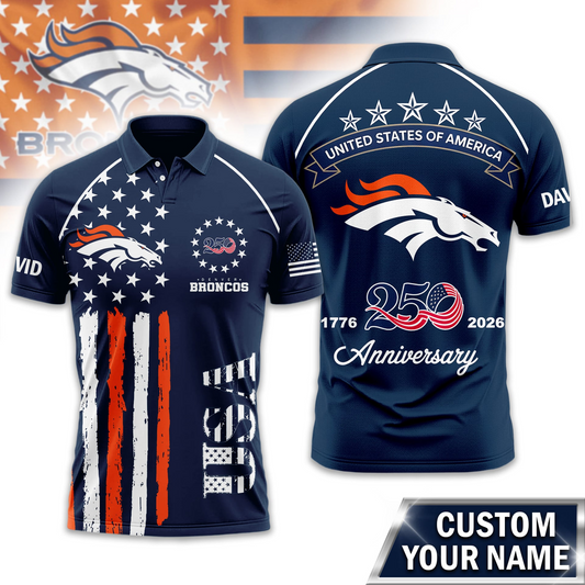 DB Premium NFL American Semiquincentennial Polo Shirt 010726