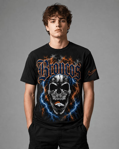 DB Premium NFL Premium Skull Lightning Graphic T-Shirt