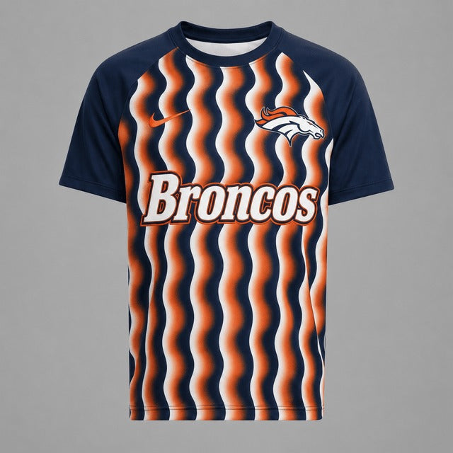 DB Premium NFL Retro Wavy Pattern Athletic T-Shirt