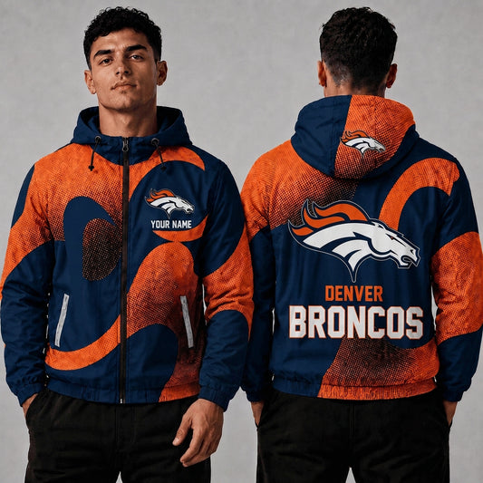 DB x NFL Premium Windbreaker Jacket Personalized Gift For Fan