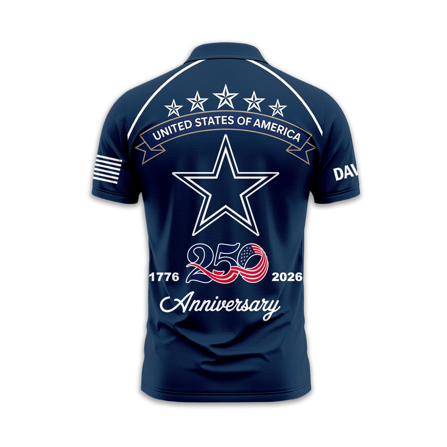 DC Premium NFL American Semiquincentennial Polo Shirt 010726