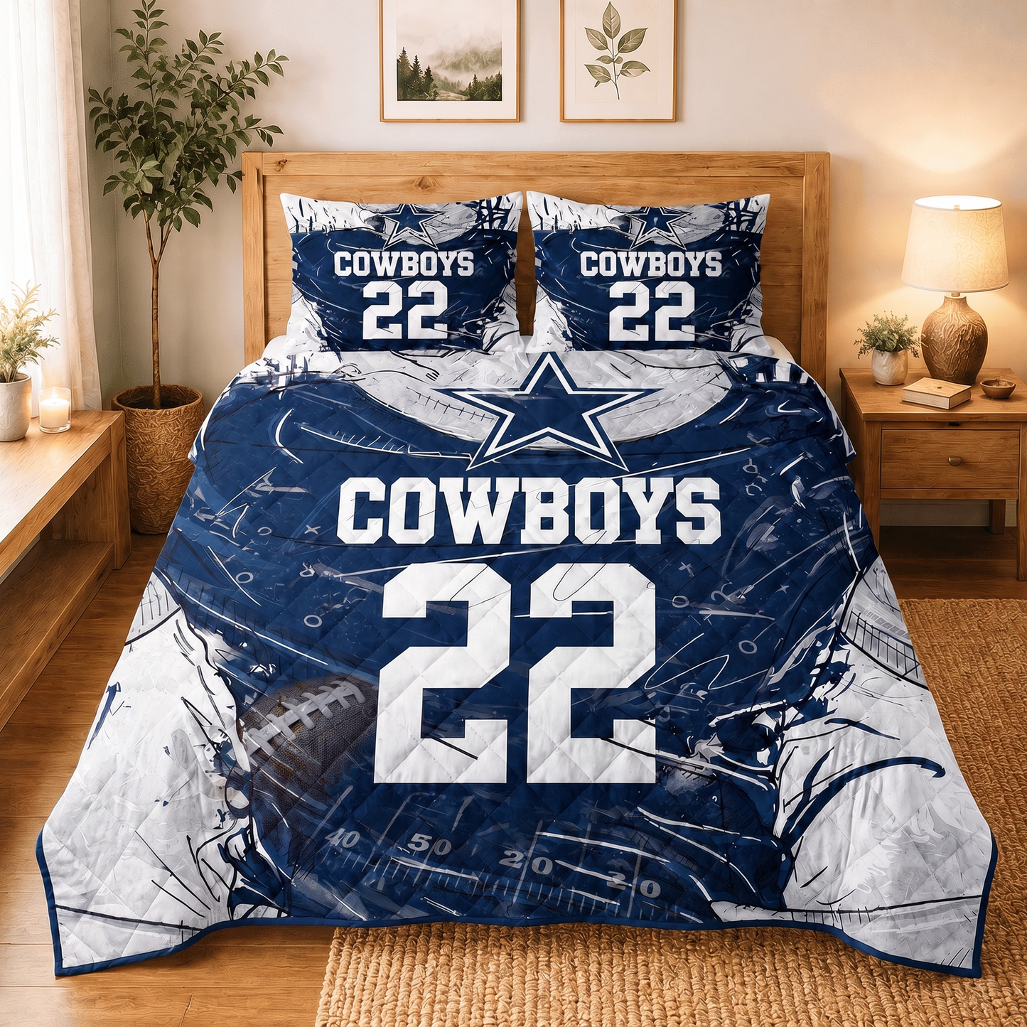 DC x NFL Premium Bedding Sets Personalized Gift For
