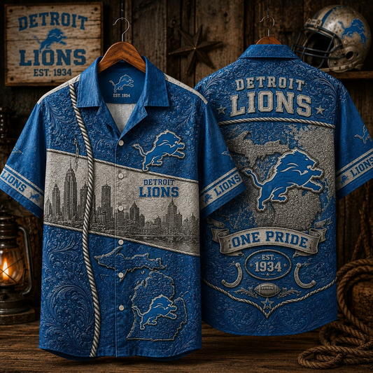 DET x NFL Hawaiian Shirt 1906