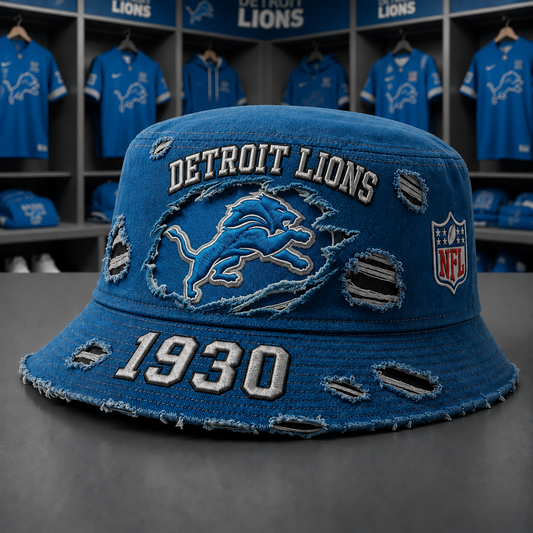 DET x NFL Premium Buket Hat 2906