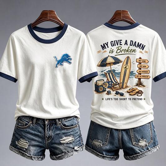 DL x NFL My Give A Damn Is Broken Shirt