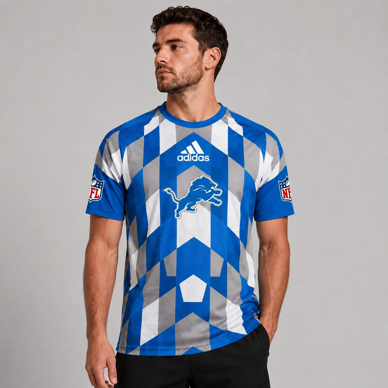 DL x NFL Premium Geometric Fan Performance T-Shirt