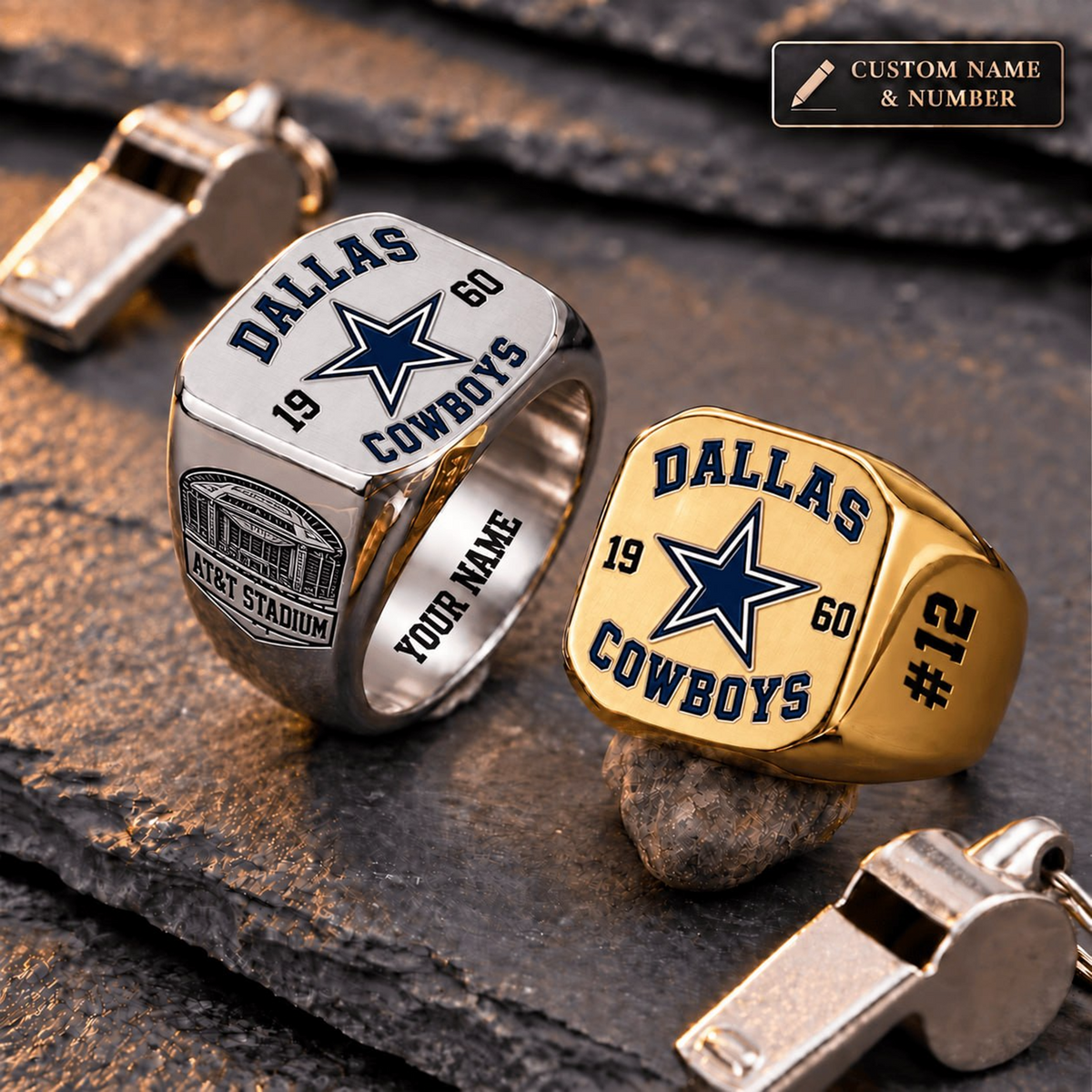 Exclusive NFL x DAL Classic Personalized Ring