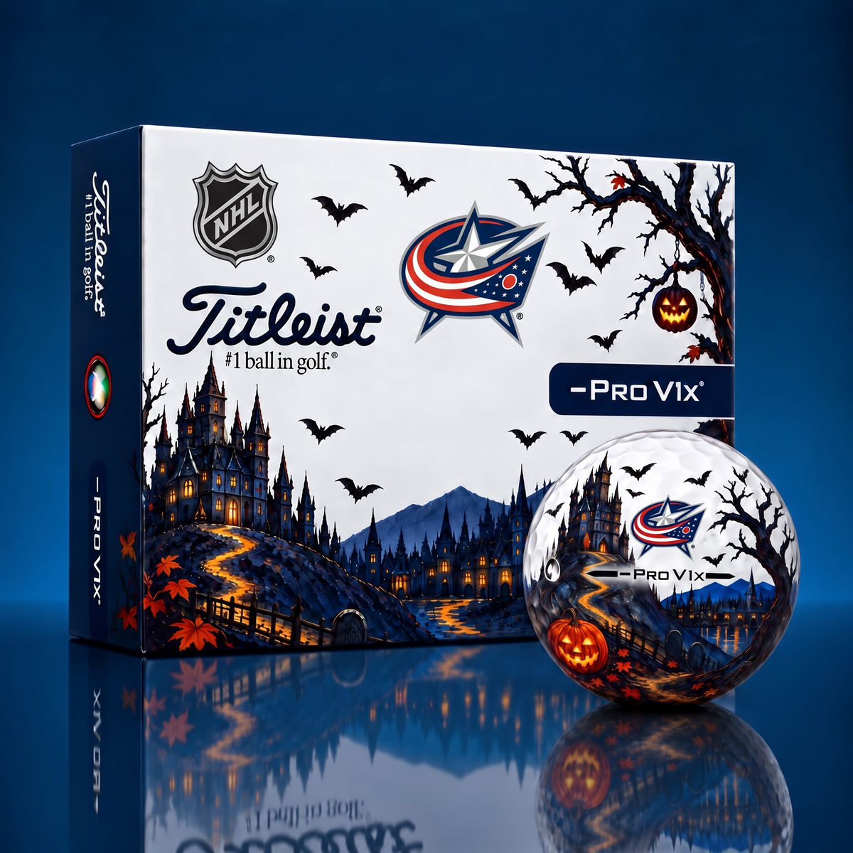 Exclusive NHL x CBJ Halloween V3 Golf Ball