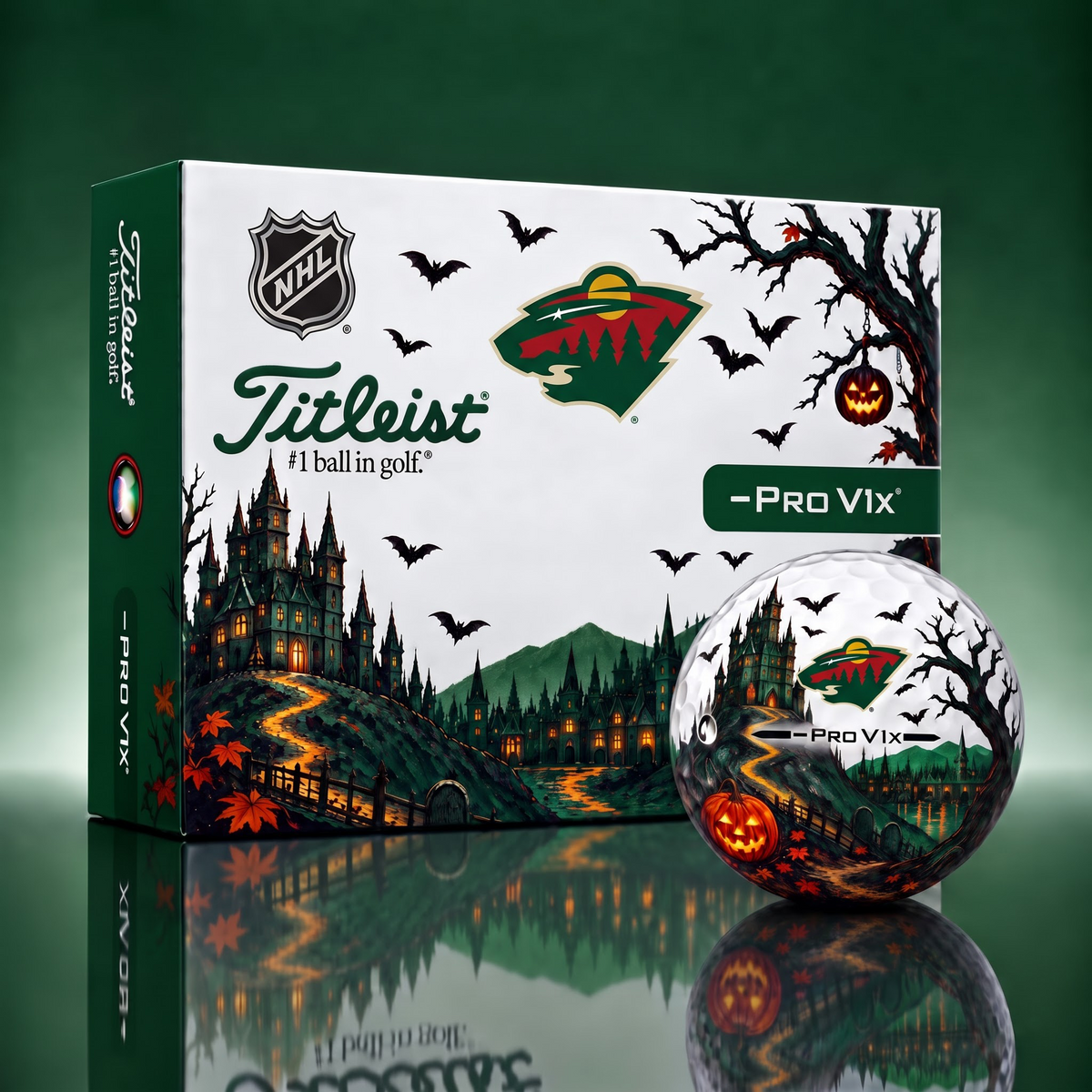 Exclusive NHL x MIN Halloween V3 Golf Ball