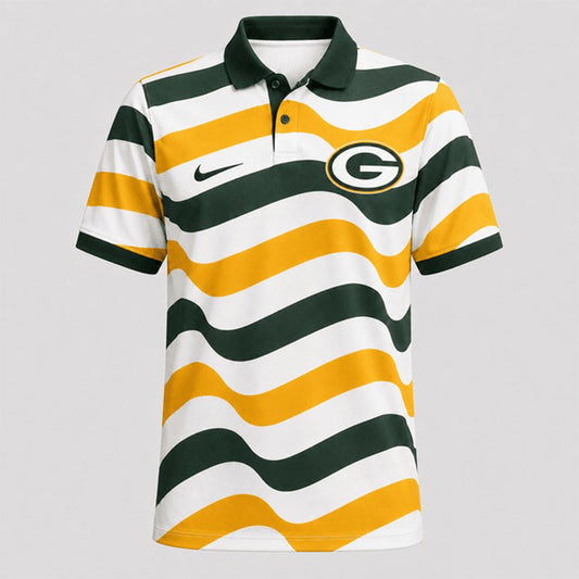 GBP Premium NFL Custom Striped Athletic Polo Shirt