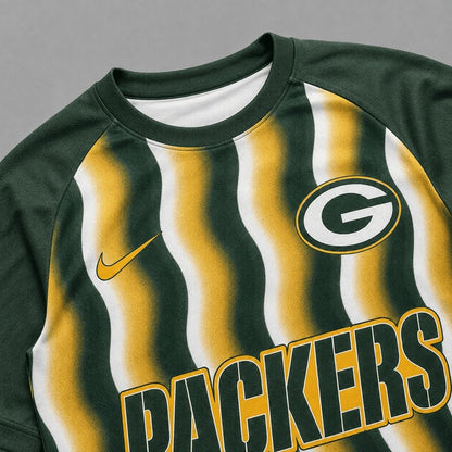 GBP Premium NFL Retro Wavy Pattern Athletic T-Shirt