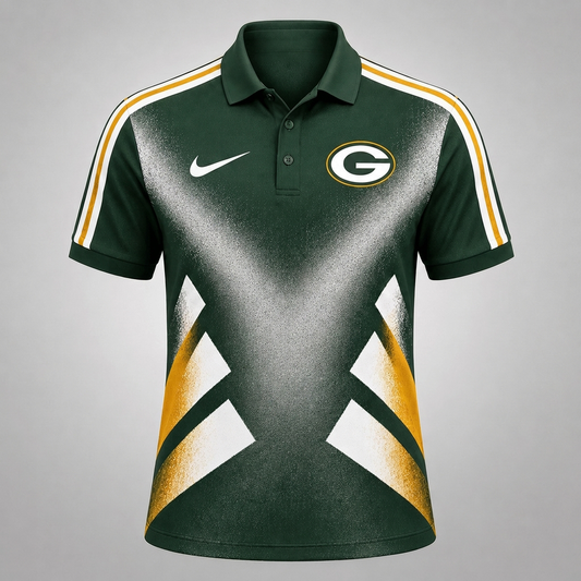 GBP x Premium NFL Sports Fan Geometric Pattern Polo Shirt