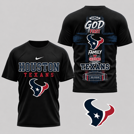 HOU x NFL Faith Family Team Pride 3D T-Shirt 0207