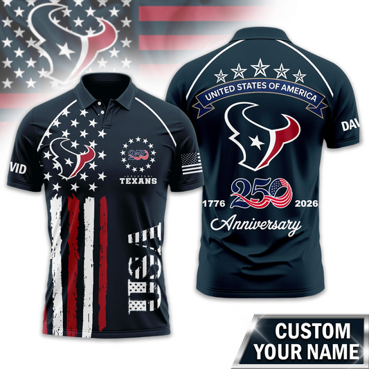 HT Premium NFL American Semiquincentennial Polo Shirt 010726